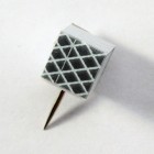 Reflexní připínáček - diamantová kostka 10ks
